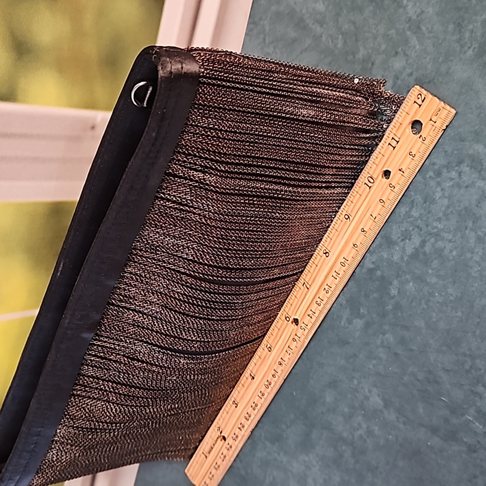 BCBGMAXAZRIA black metal fringe clutch chain crossbody bag party wedding - Picture 10 of 11